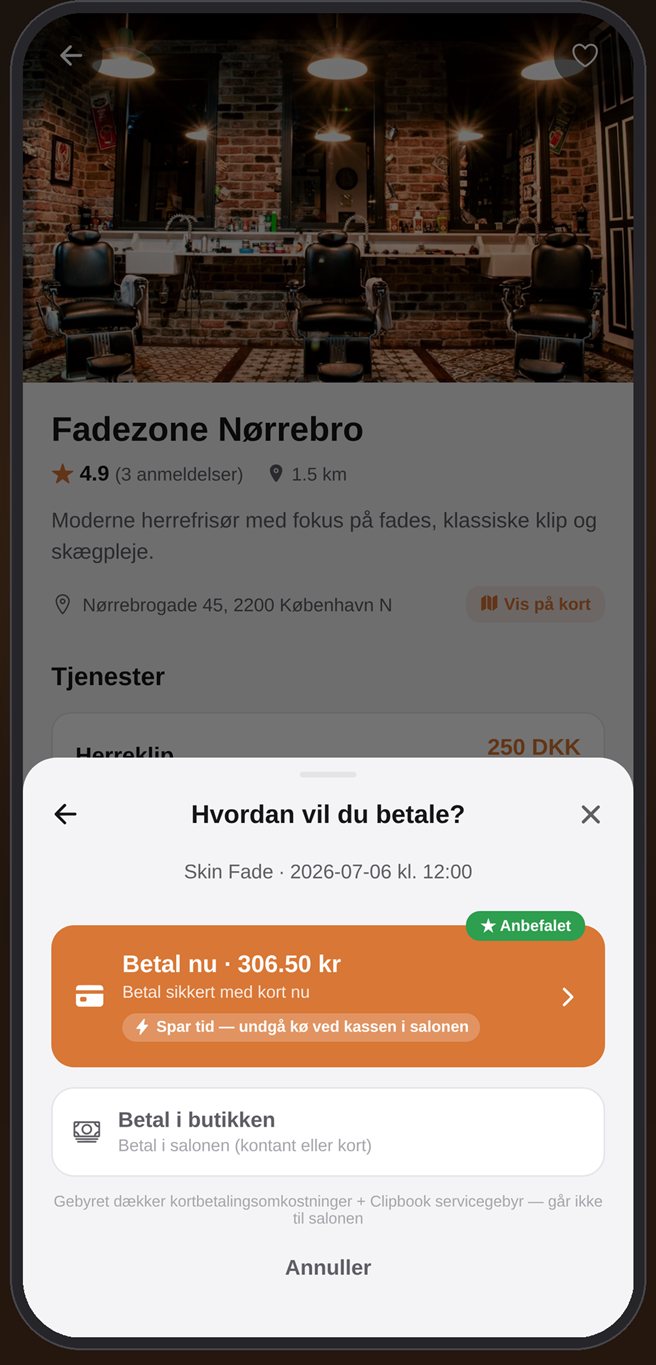 Clipbook app – betal sikkert i appen